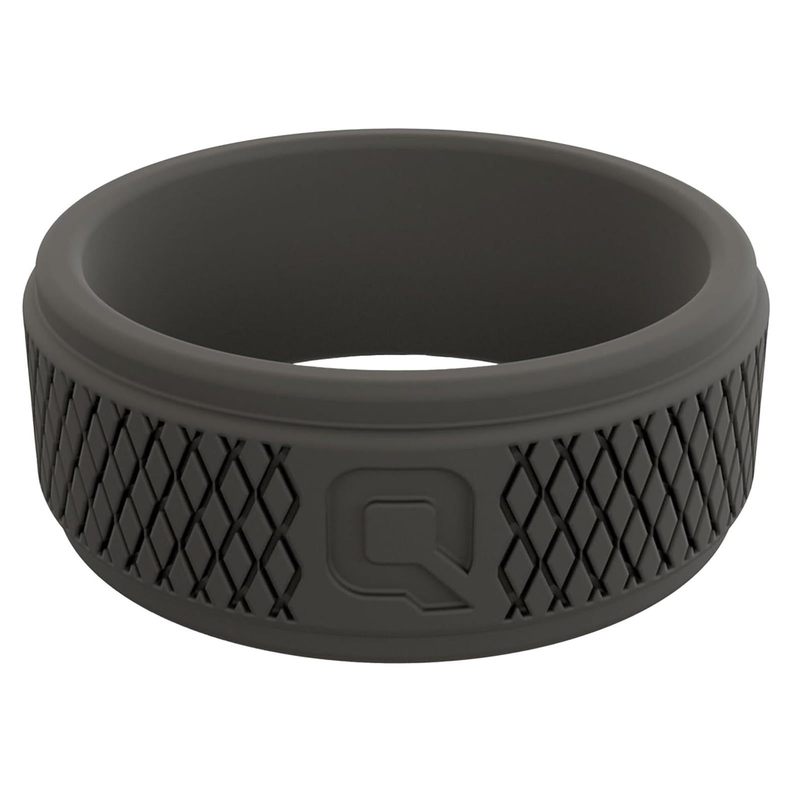 Anillo de Silicona QALO Crosshatch para Hombres - Gris 8