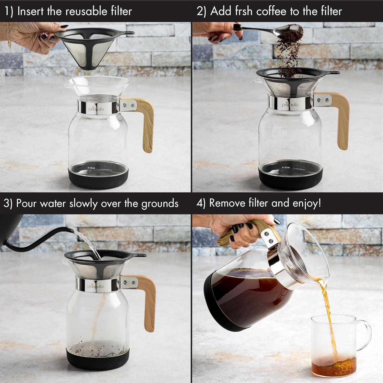 Juego de Café Primula Park 1.04L con Filtro Reutilizable