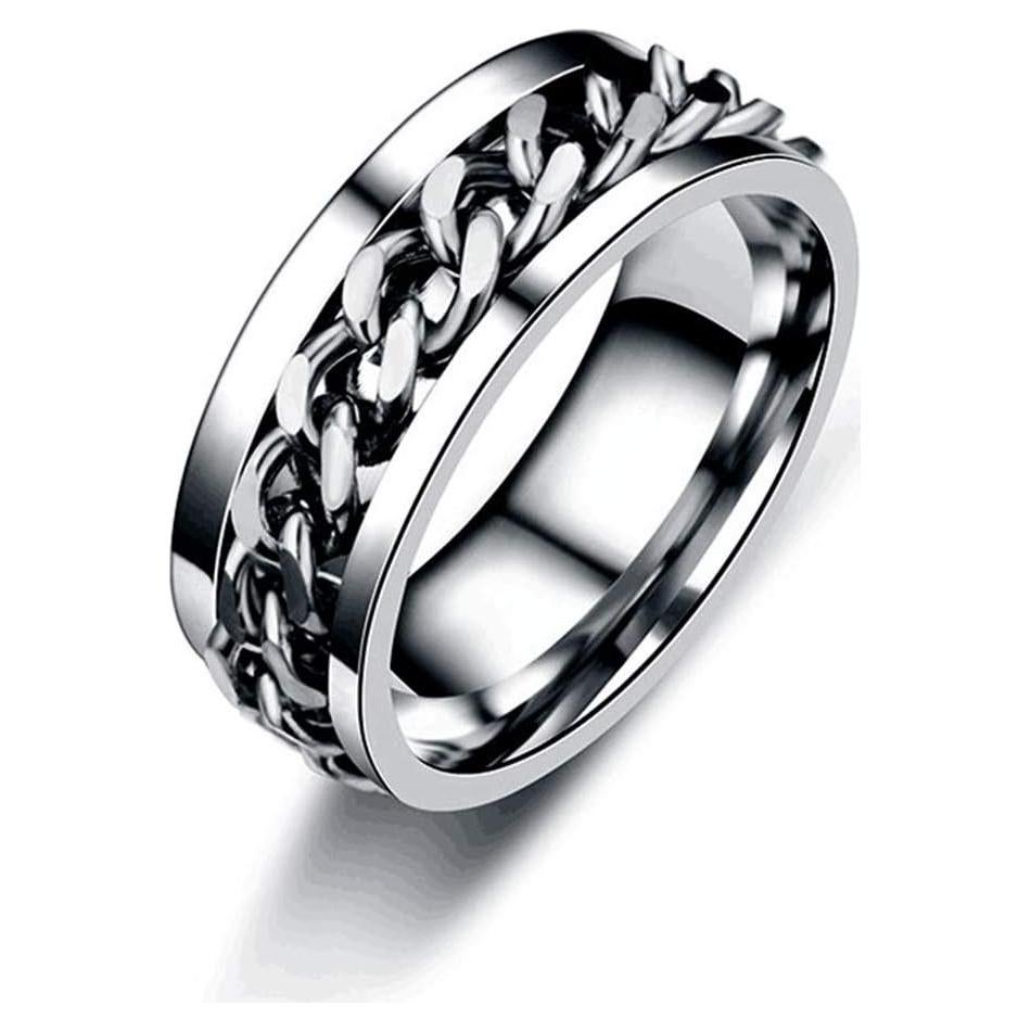 Anillo Giratorio Juztec Plata Tamaño 7 Abrebotellas