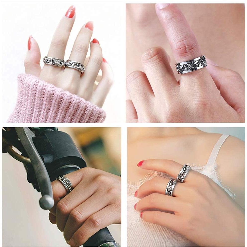 Anillo Giratorio Juztec Plata Tamaño 7 Abrebotellas