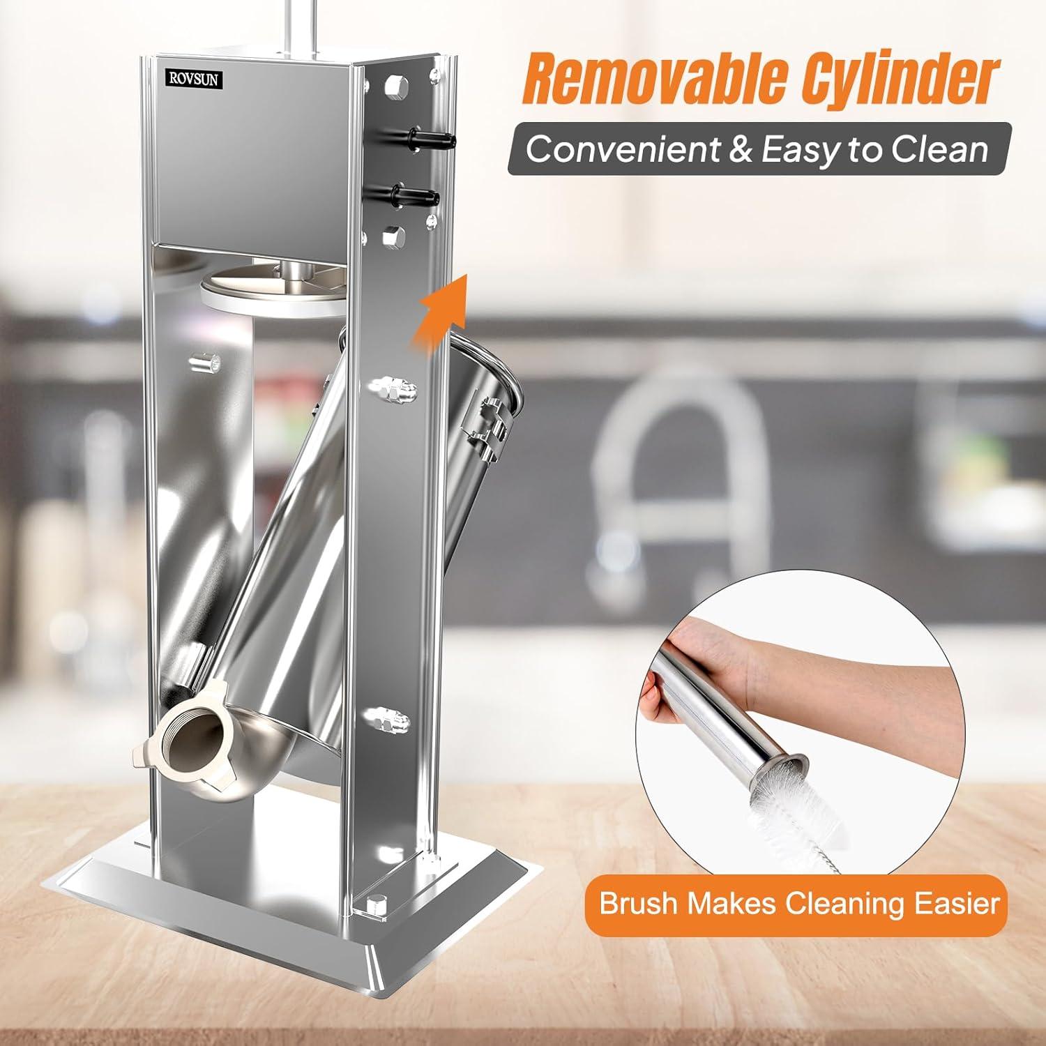 Embutidora Manual ROVSUN 5L Acero Inoxidable 2 Velocidades