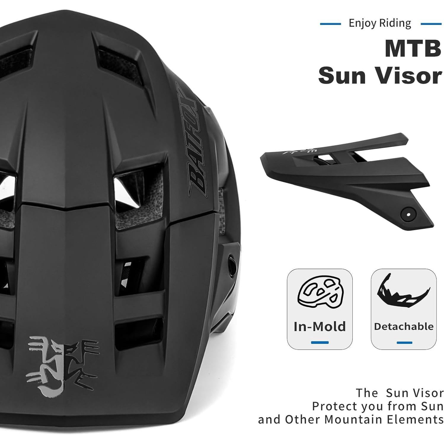 Casco de Bicicleta BATFOX LA303 Negro M 54-57 cm