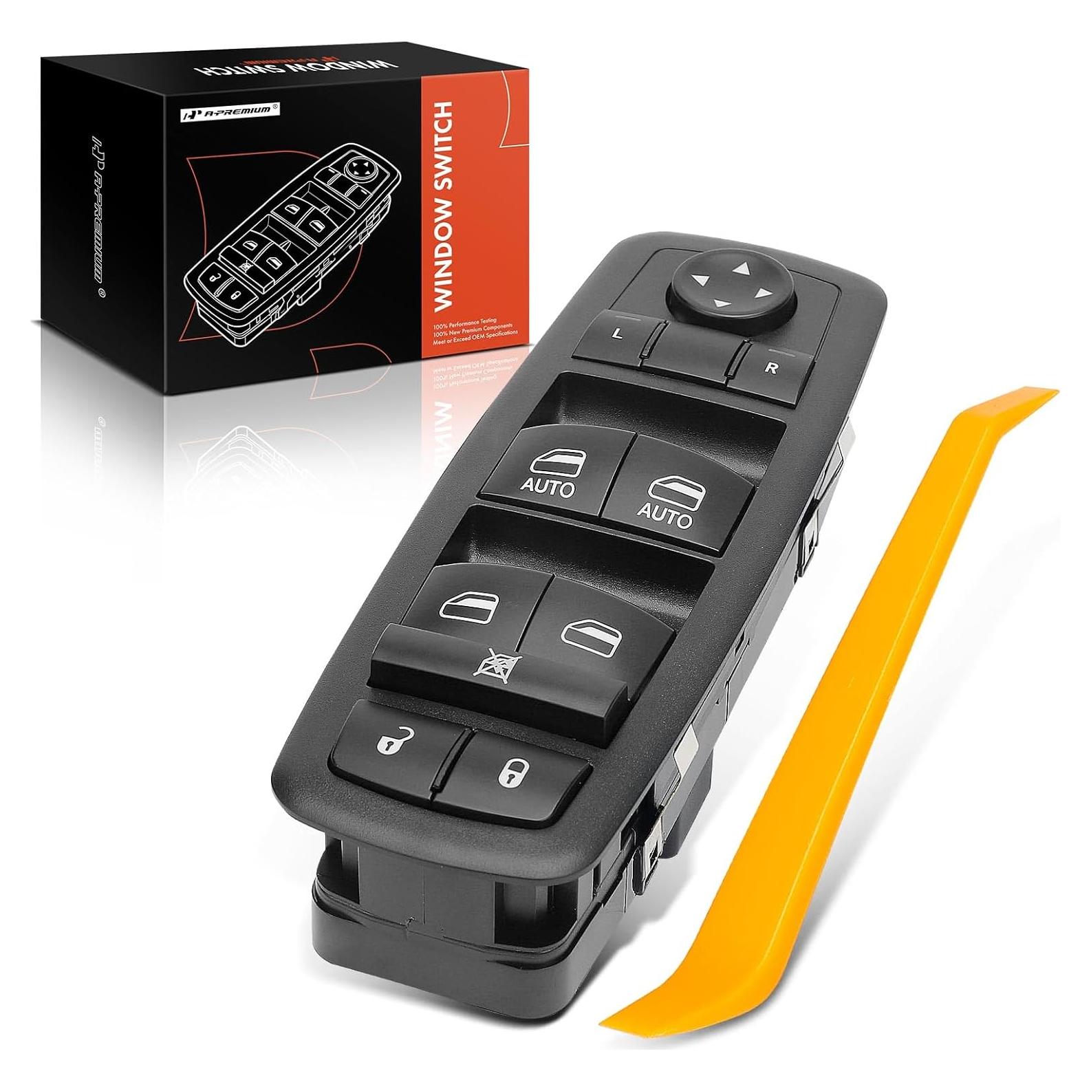 Interruptor Maestro Ventana A-Premium 3+9 PINS Negro