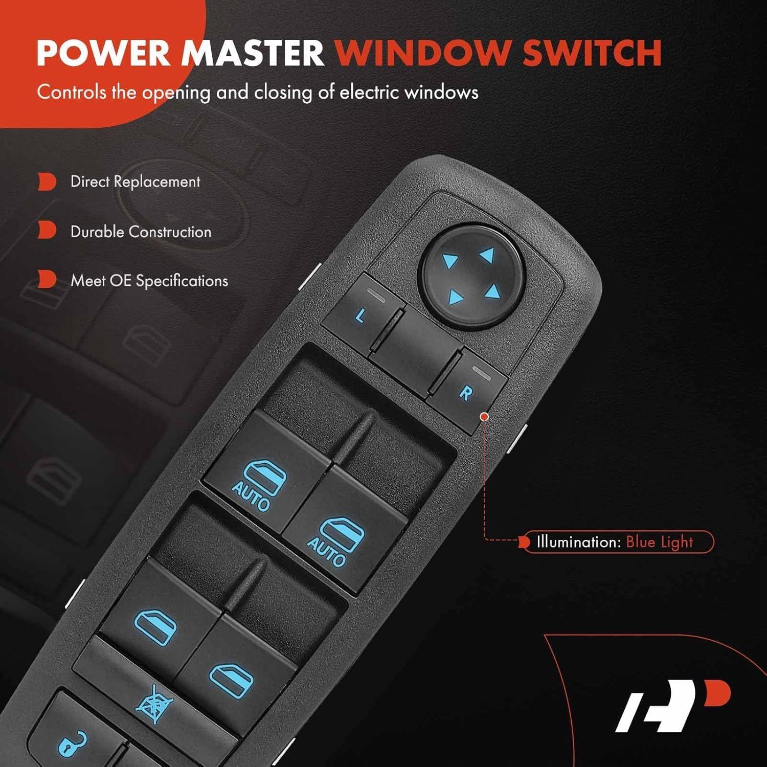Interruptor Maestro Ventana A-Premium 3+9 PINS Negro