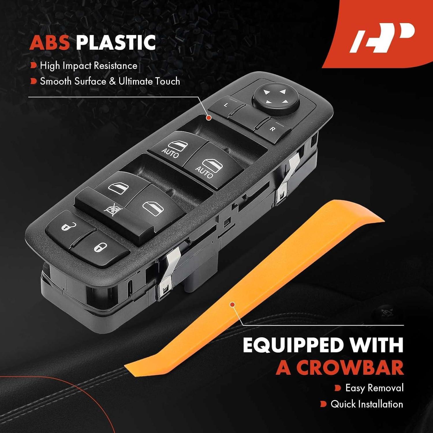 Interruptor Maestro Ventana A-Premium 3+9 PINS Negro