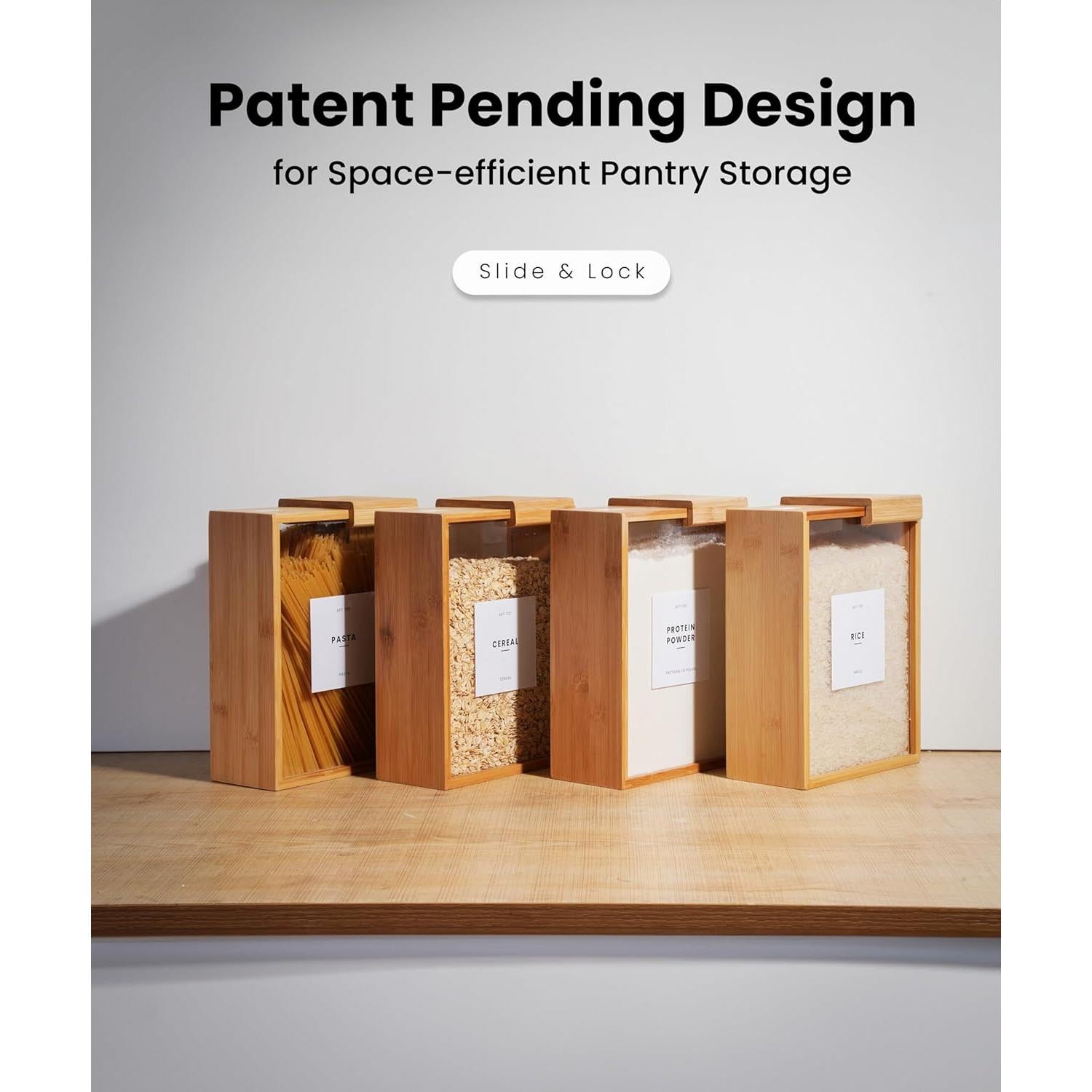 Dispensador de Alimentos APT 1101 de Vidrio 2L - Organizador de Cocina