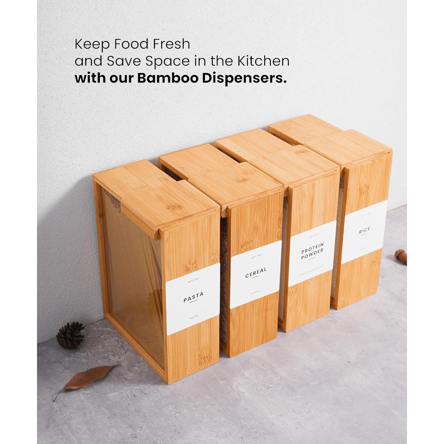 Dispensador de Alimentos APT 1101 de Vidrio 2L - Organizador de Cocina