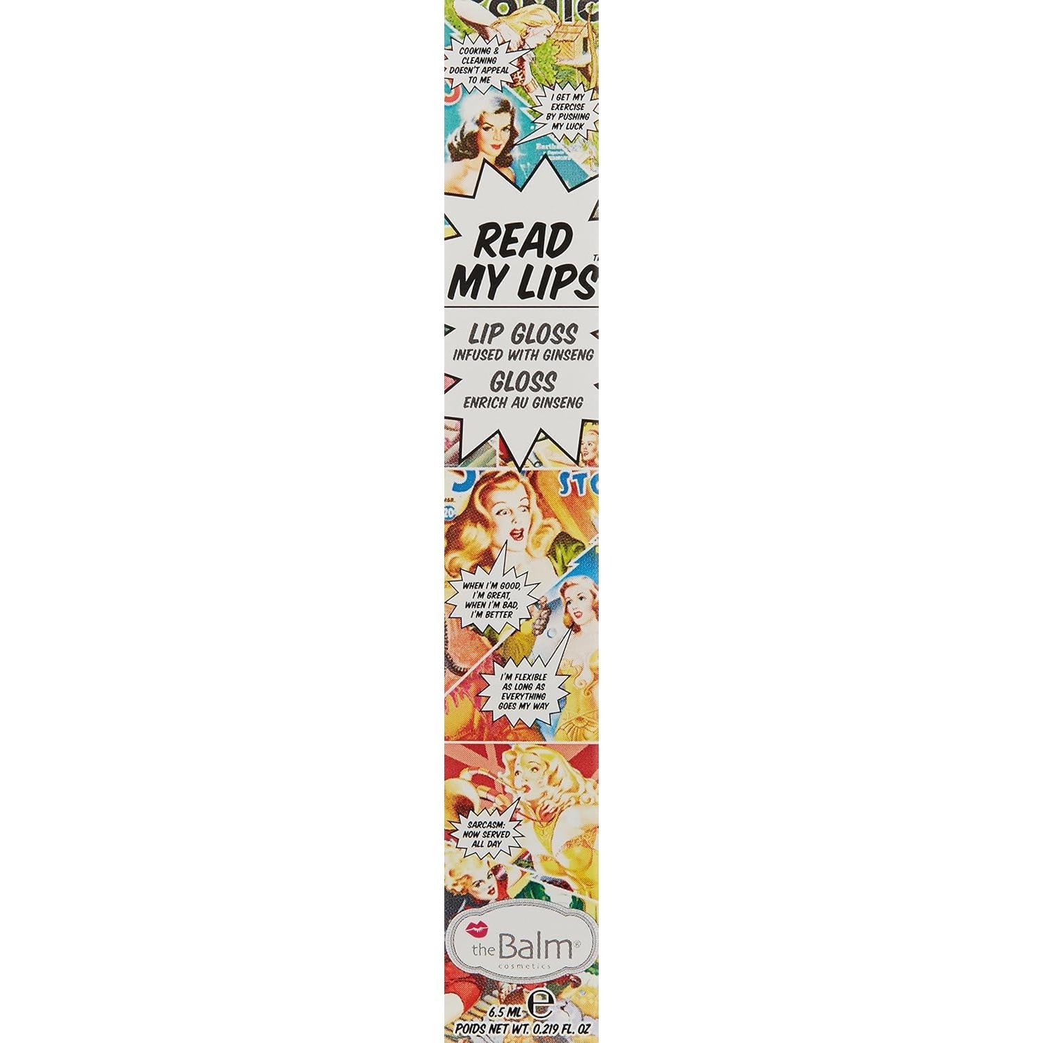 theBalm Read My Lips Lip Gloss, Hubba Hubba!, Highly-Pigmented, Ultra Moisturizing