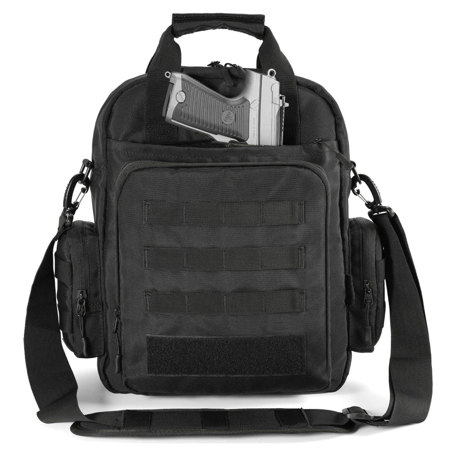 Bolsa Molle Táctica LarKoo con Funda para Pistola 37x13 cm