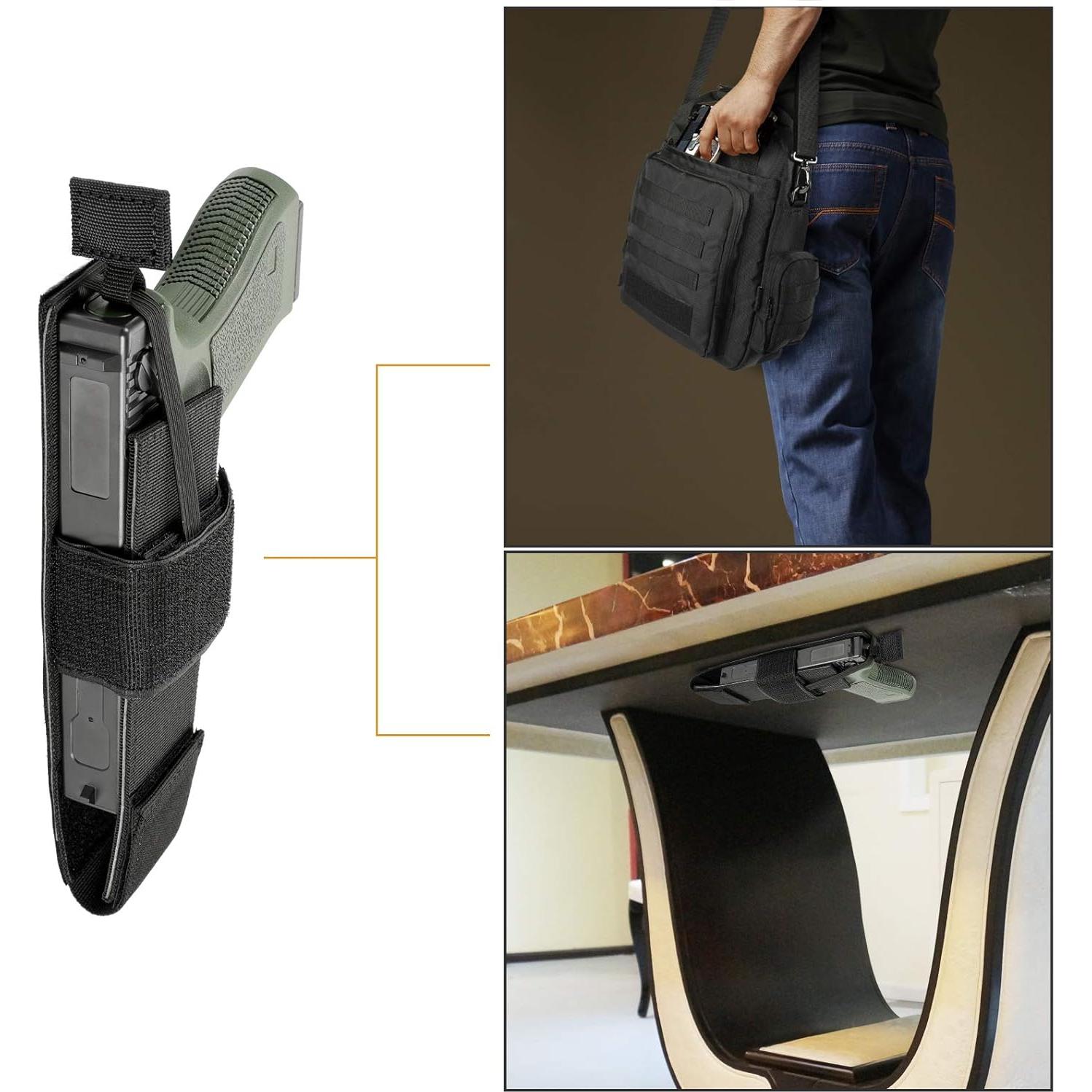 Bolsa Molle Táctica LarKoo con Funda para Pistola 37x13 cm