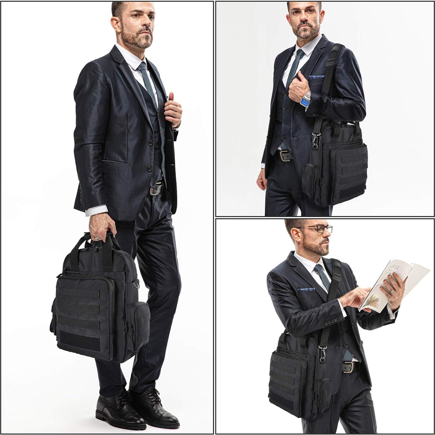 Bolsa Molle Táctica LarKoo con Funda para Pistola 37x13 cm