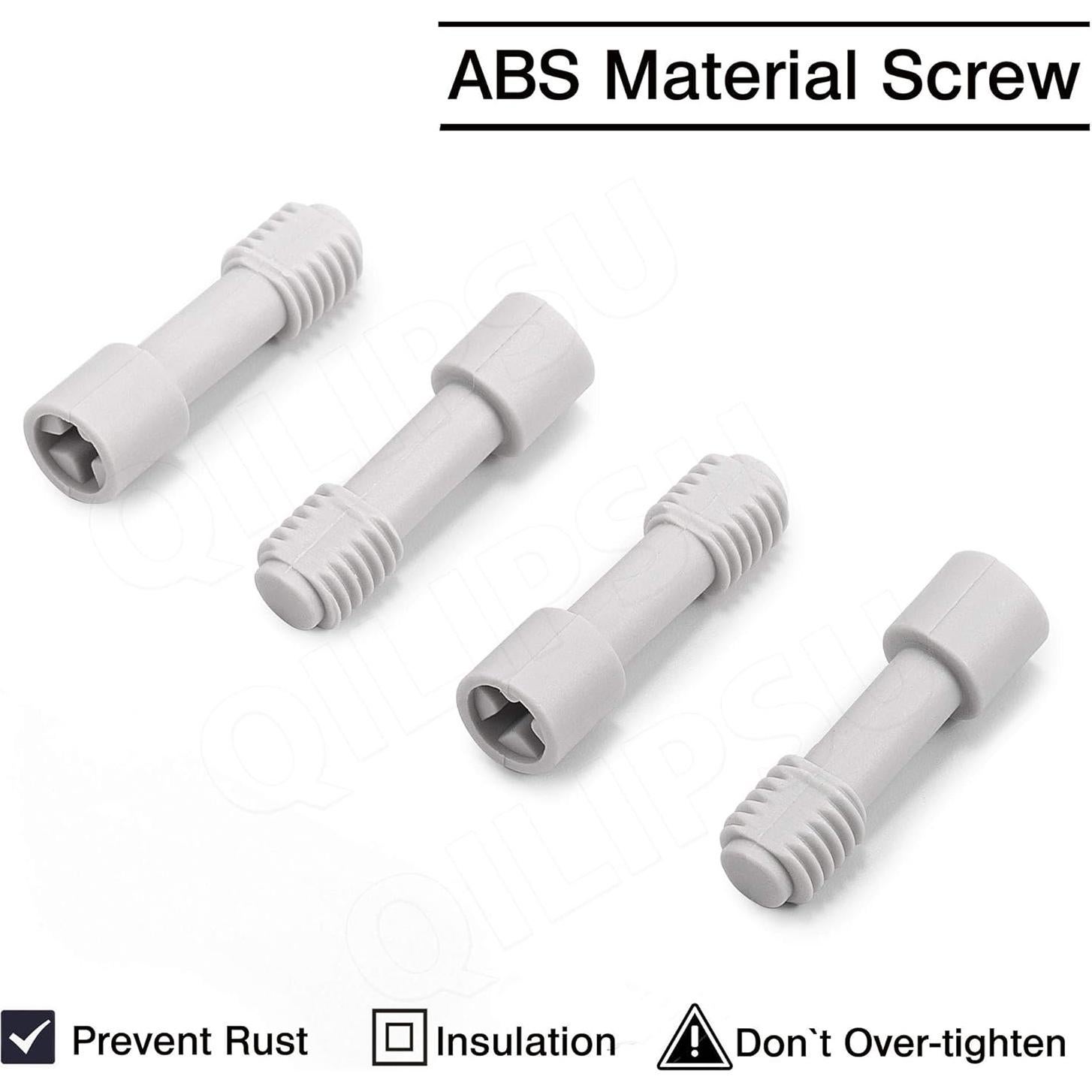 QILIPSU Junction Box with Mounting Plate 110x80x70mm, ABS Plastic DIY Electrical Project Case IP67 Waterproof Dustproof Enclosure Grey (4.3"x3.1"x2.8")