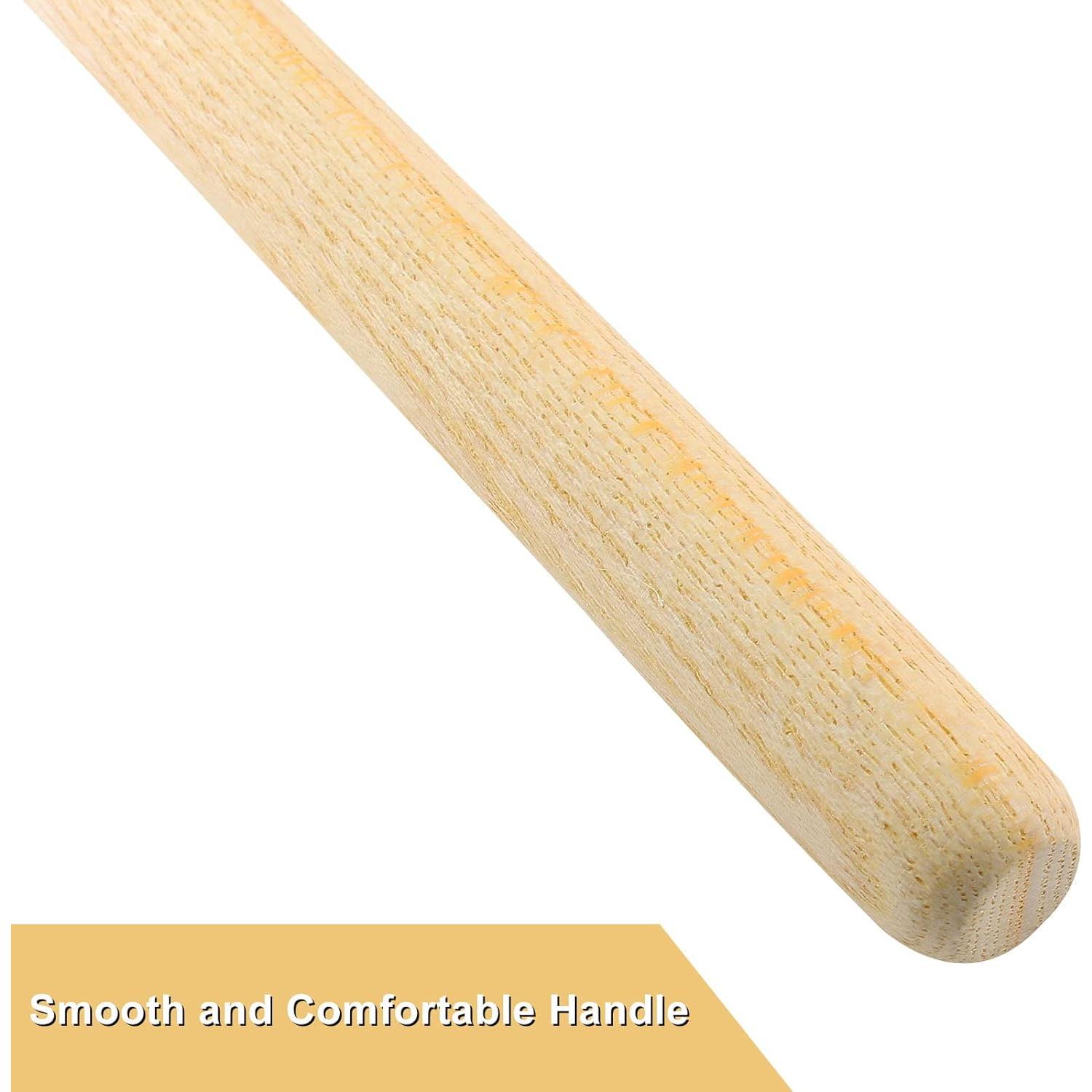 Mallet de Tambor Jiozermi 33.5 cm Fieltro de Lana Beige - 2 Pcs