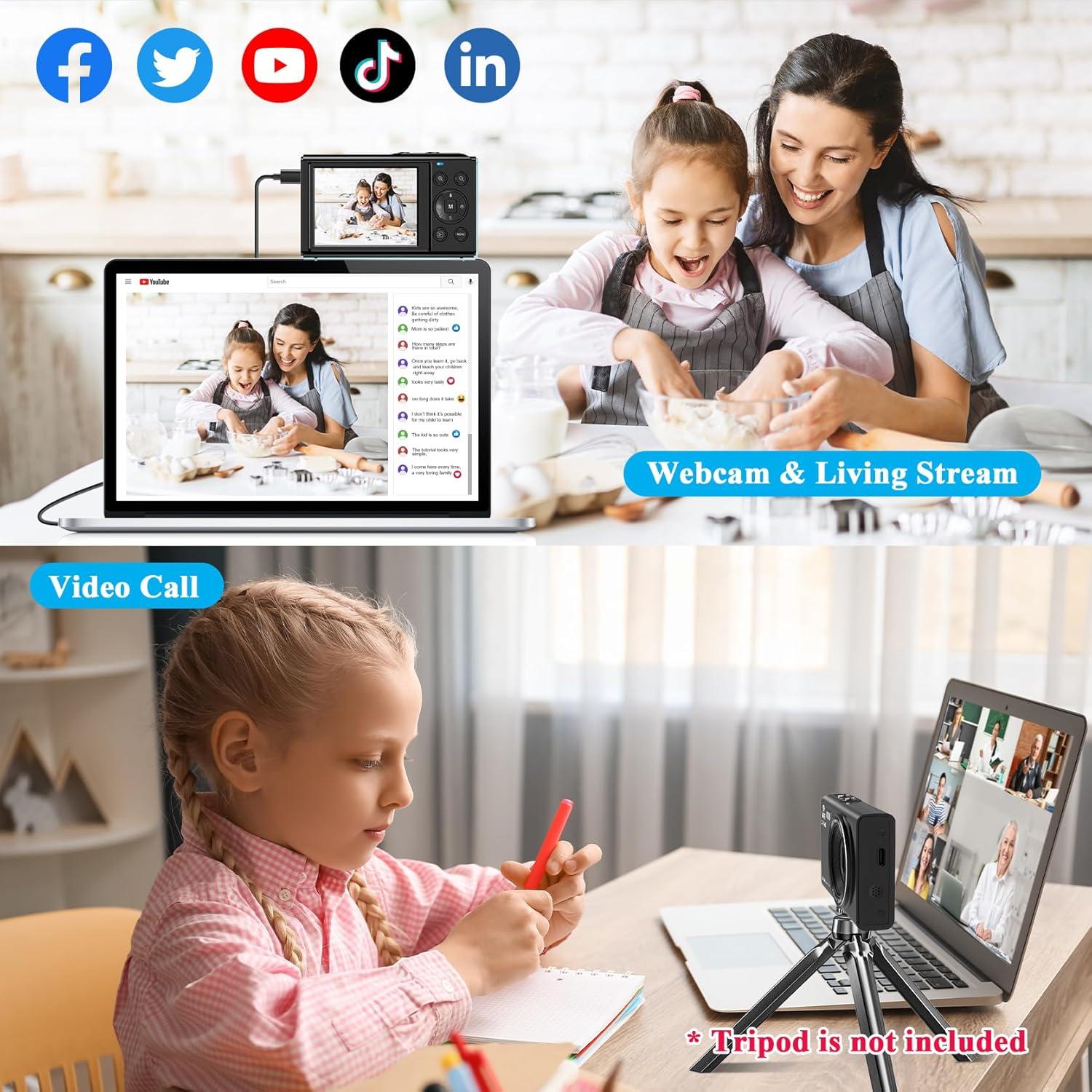 Cámara Digital Compacta LAMA LM220C 64MP FHD 1080P Antivibración