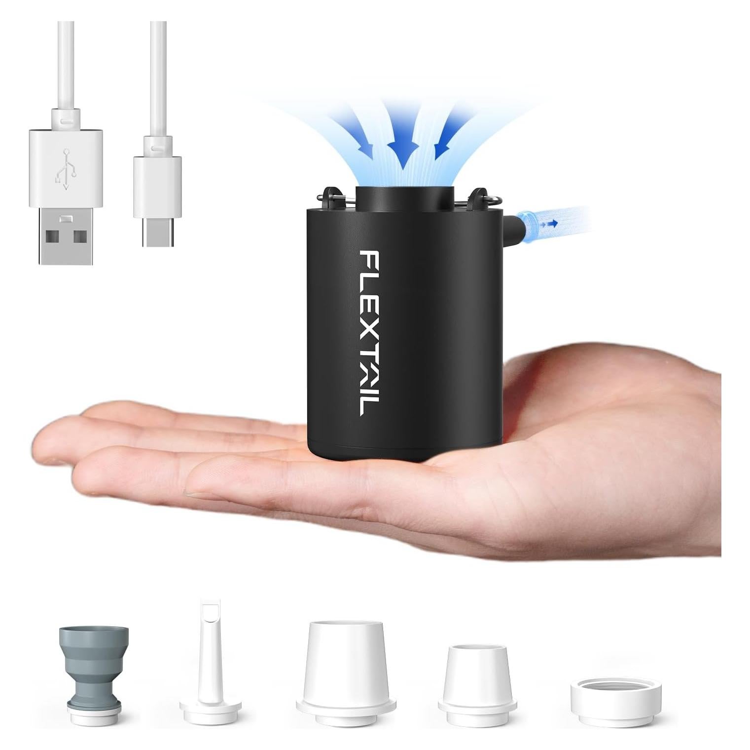 Bomba de Aire Portátil FLEXTAILGEAR 4kPa Mini para Inflables