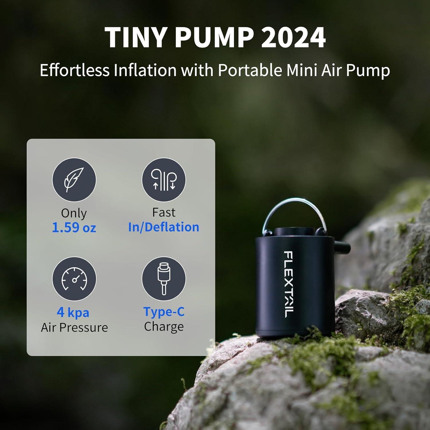 Bomba de Aire Portátil FLEXTAILGEAR 4kPa Mini para Inflables