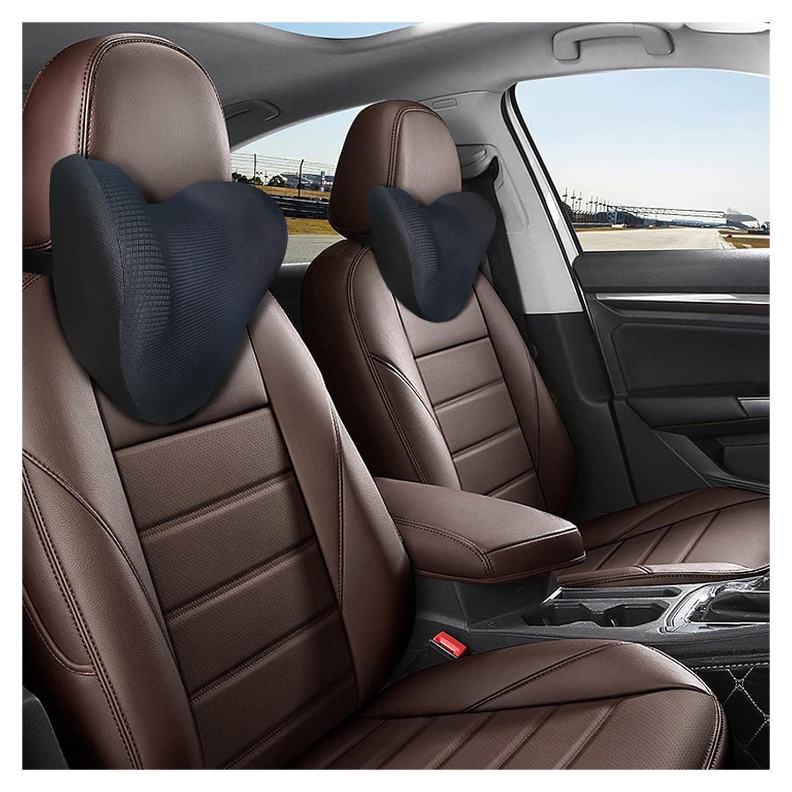 Almohada de reposacabezas SPRFUFLY de espuma viscoelástica negra