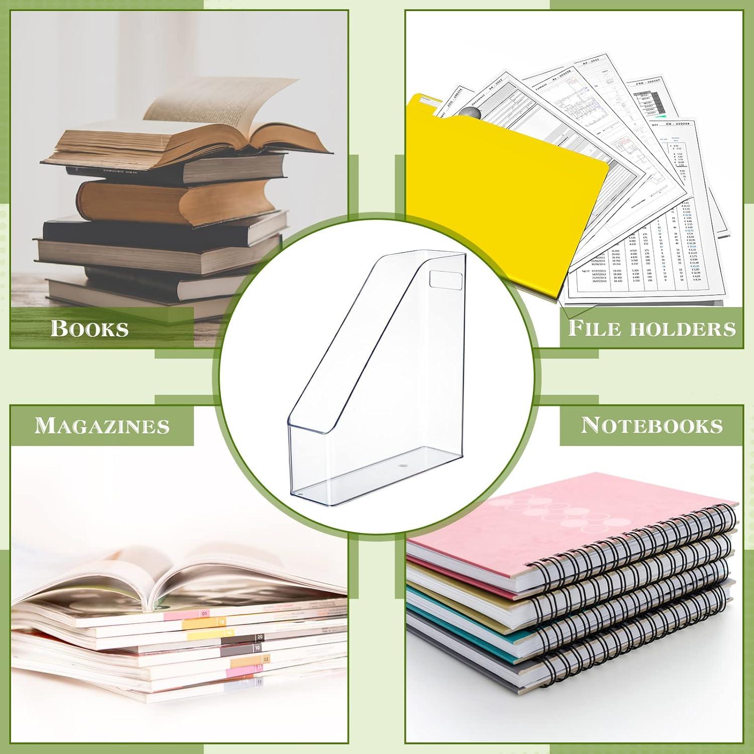 Organizador de Revistas Acrílico Transparente Marsui - 6 Piezas