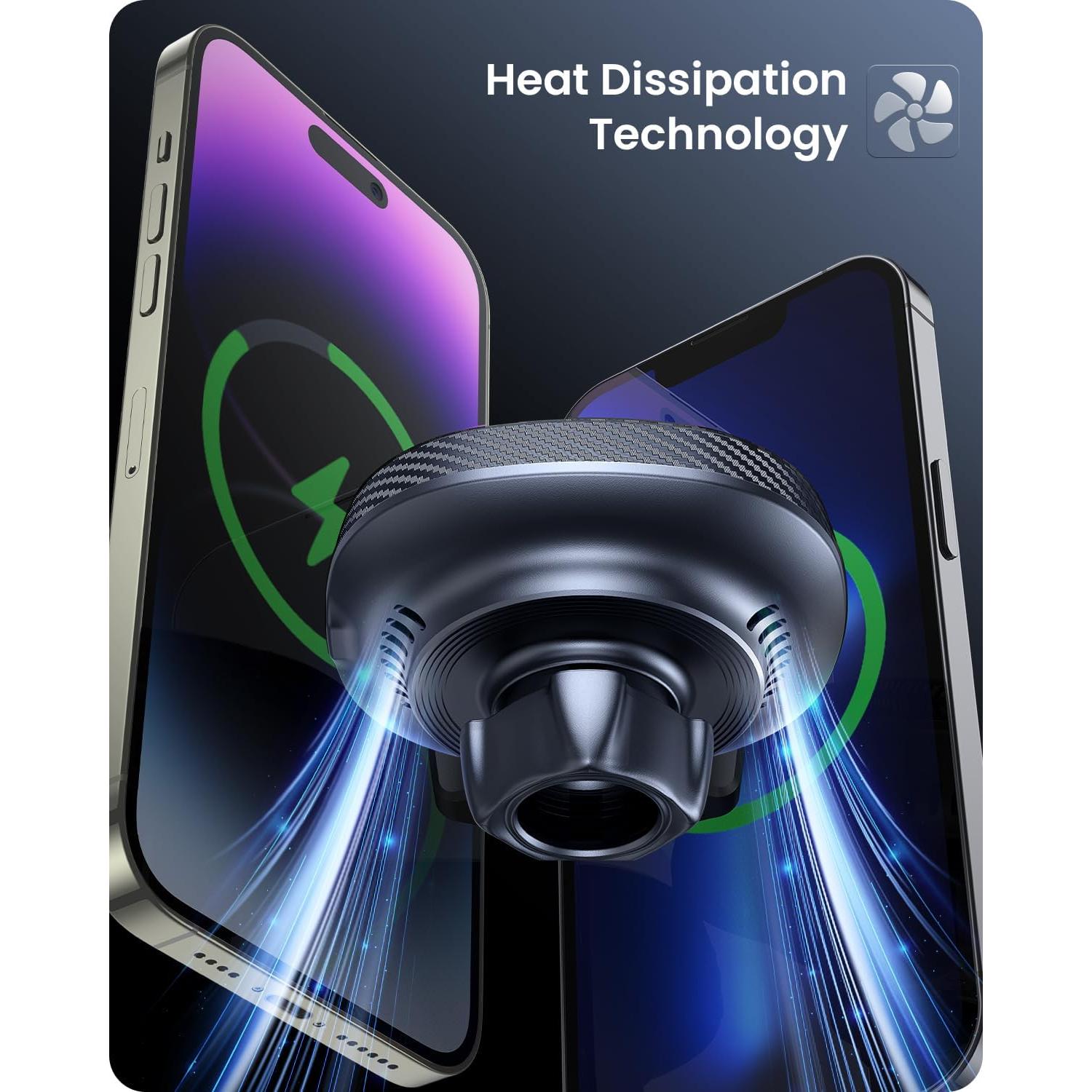 Cargador Inalámbrico Magnético OQTIQ para iPhone 12-16 15W