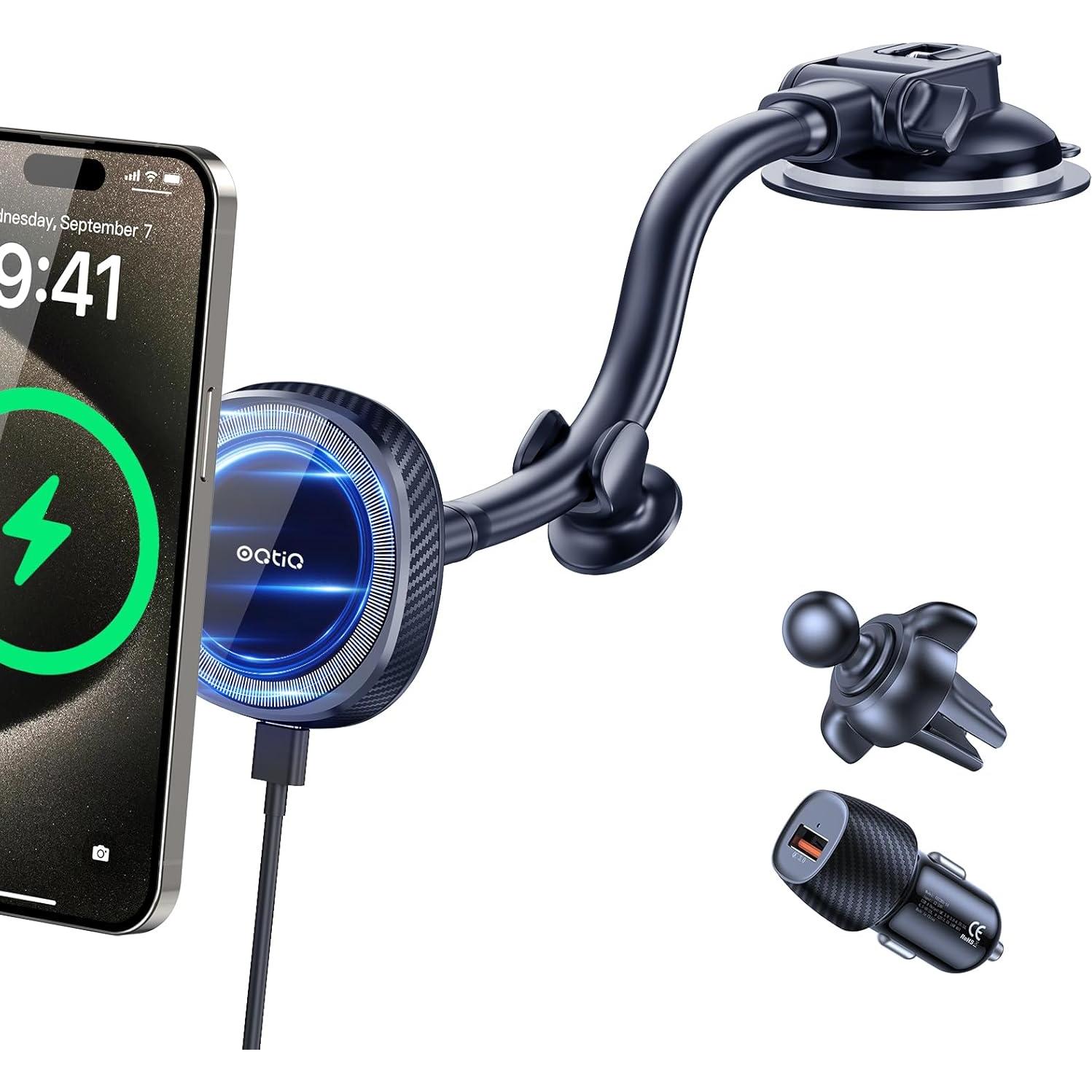 Cargador Inalámbrico Magnético OQTIQ para iPhone 12-16 15W