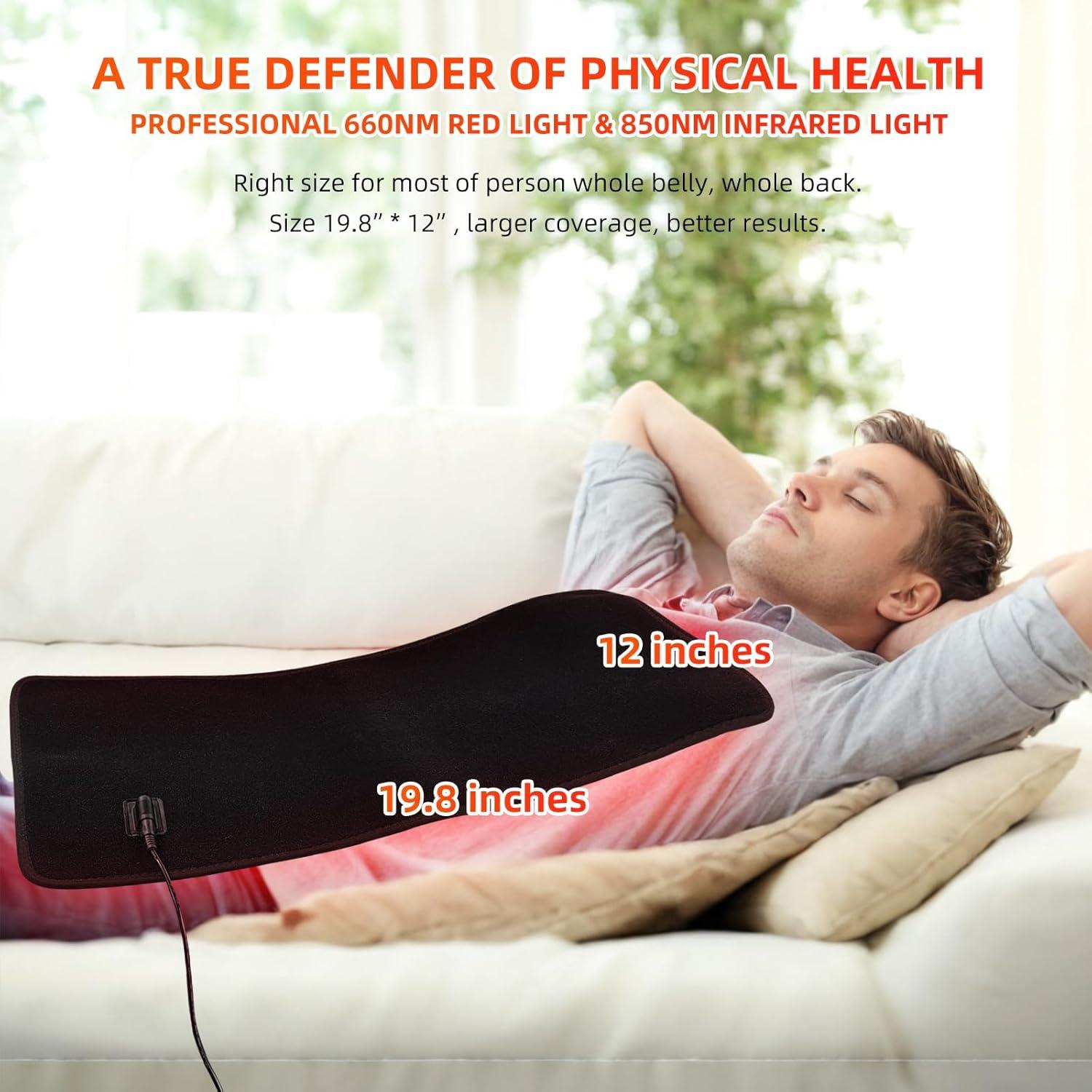 Almohadilla de Terapia de Luz Roja Feangli Grande 50x30cm