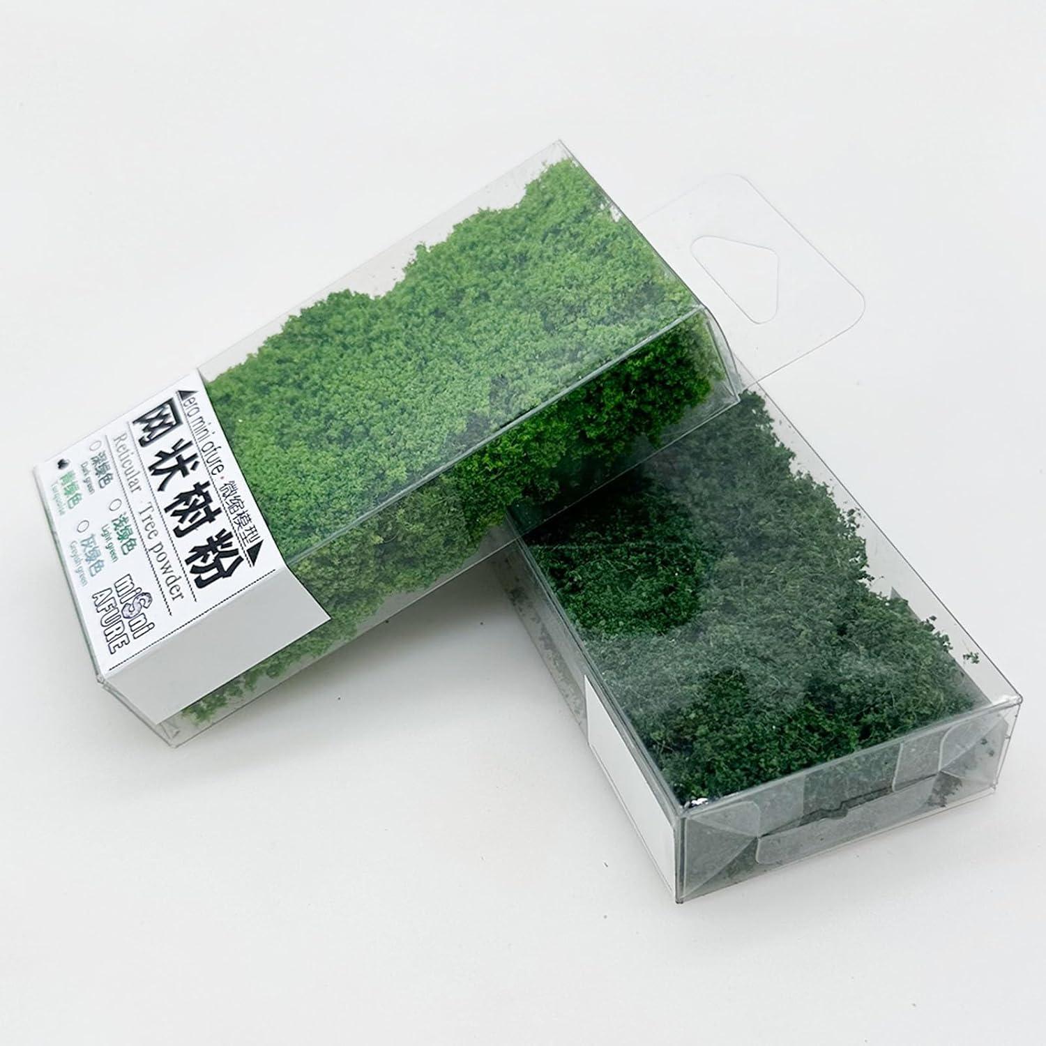 Polvo de Árbol Realista Attuslla 40g Verde Lima y Oscuro