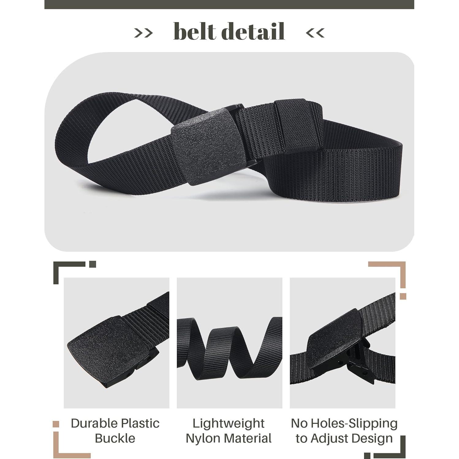 Cinturones de Nylon Geyoga 16 Piezas 3.8 cm Táctico Militar