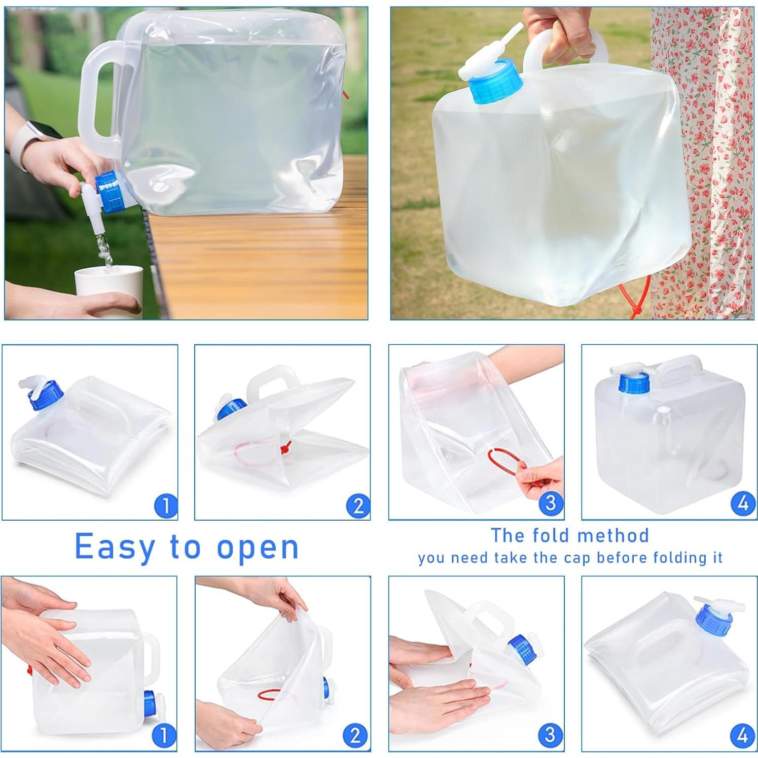 Paquete de 2 Jarras de Agua Colapsables Nexboraque 20L