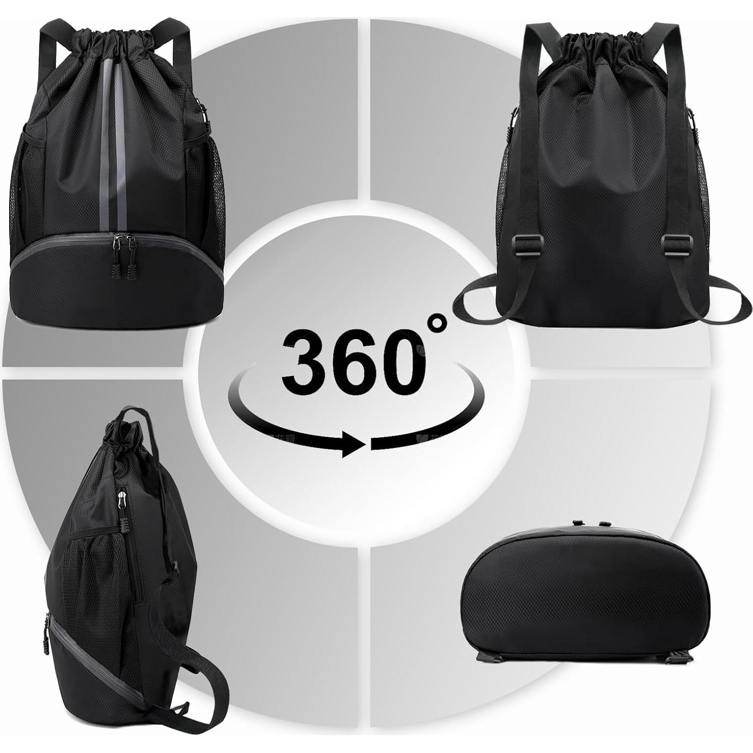 Mochila de Cuerda Hoedia - Bolsa Gimnasio 18L Impermeable