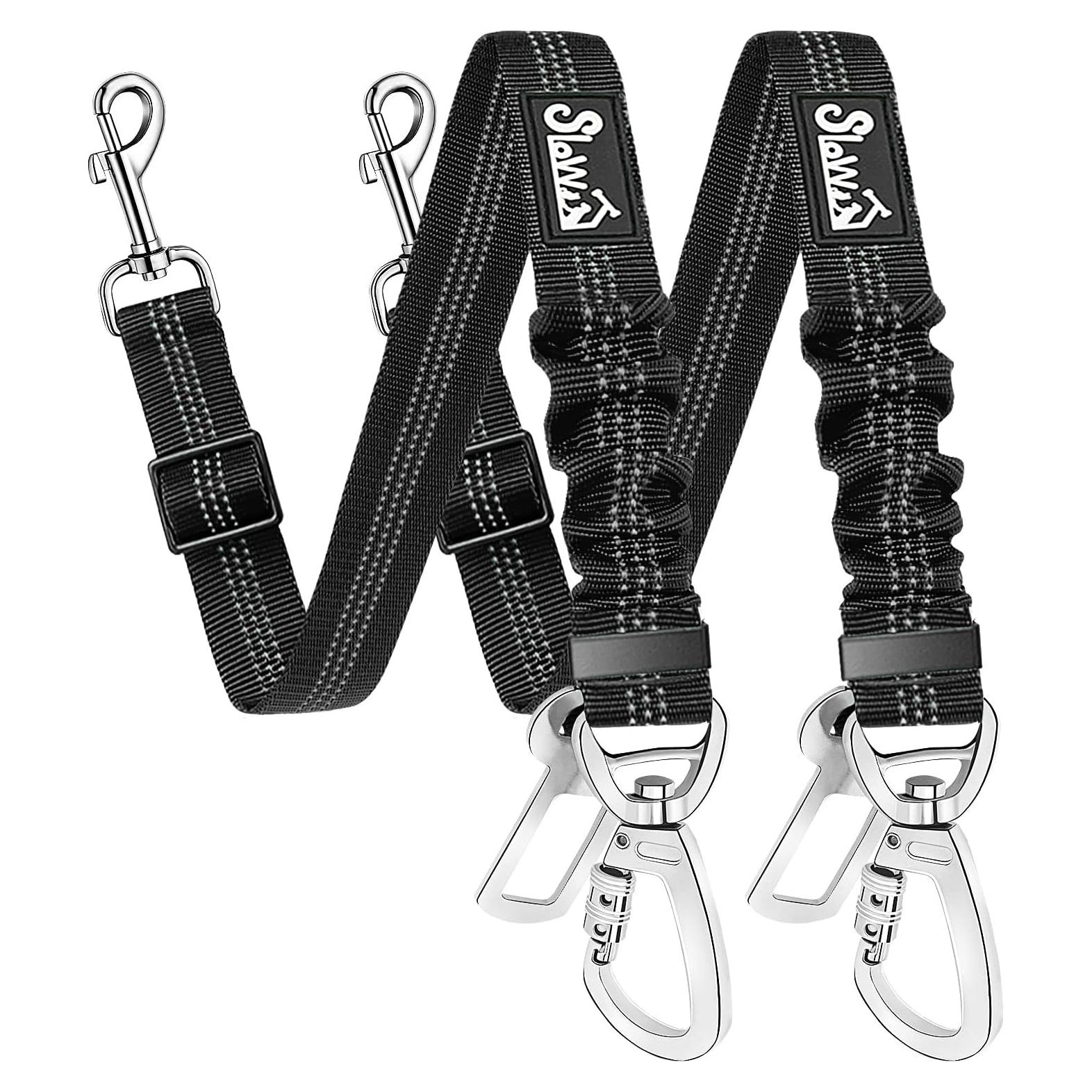 Cinturón de Seguridad para Perros SlowTon Ajustable Bungee