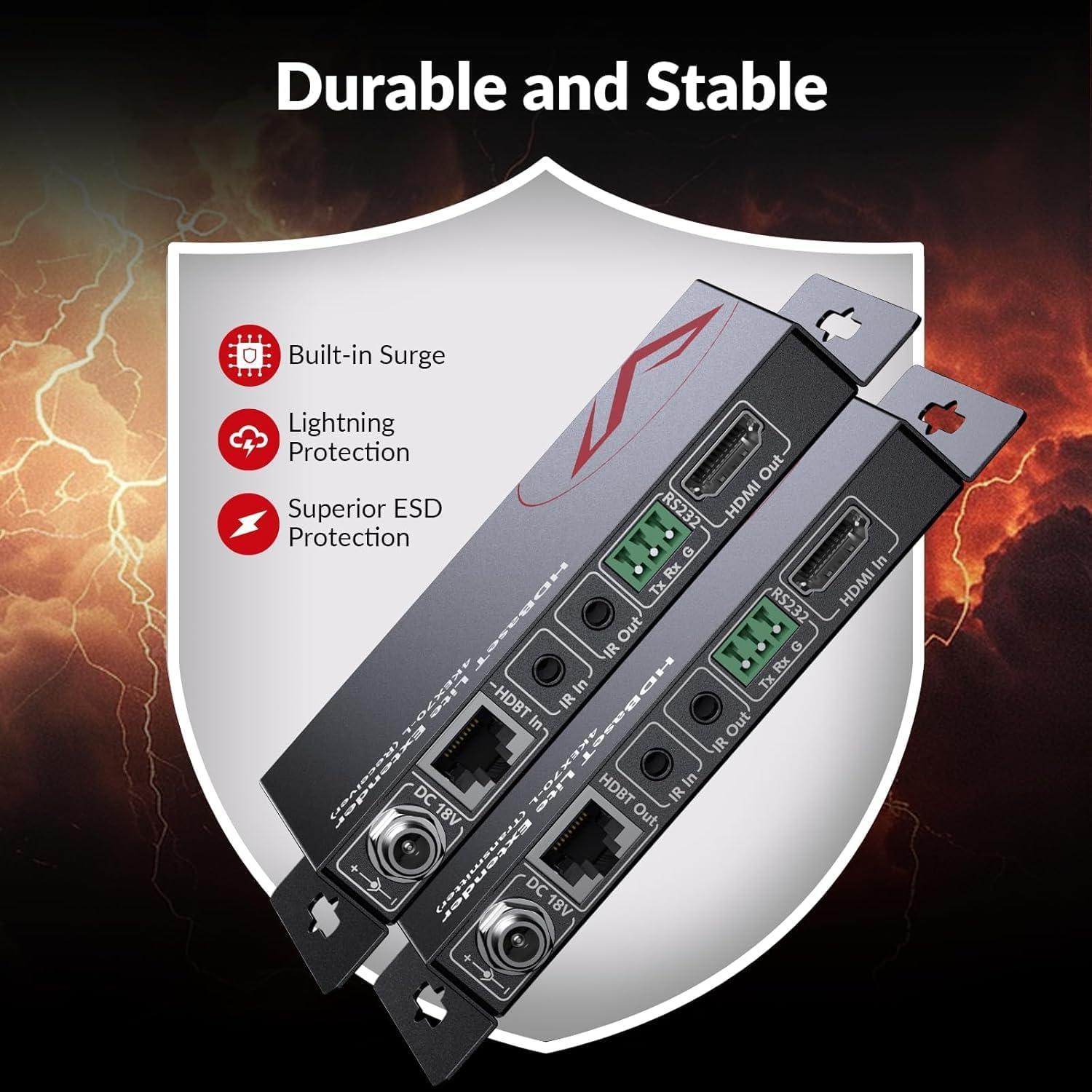 Extensor HDMI AV Access 4K@60Hz 40m y 1080P@70m HDBaseT