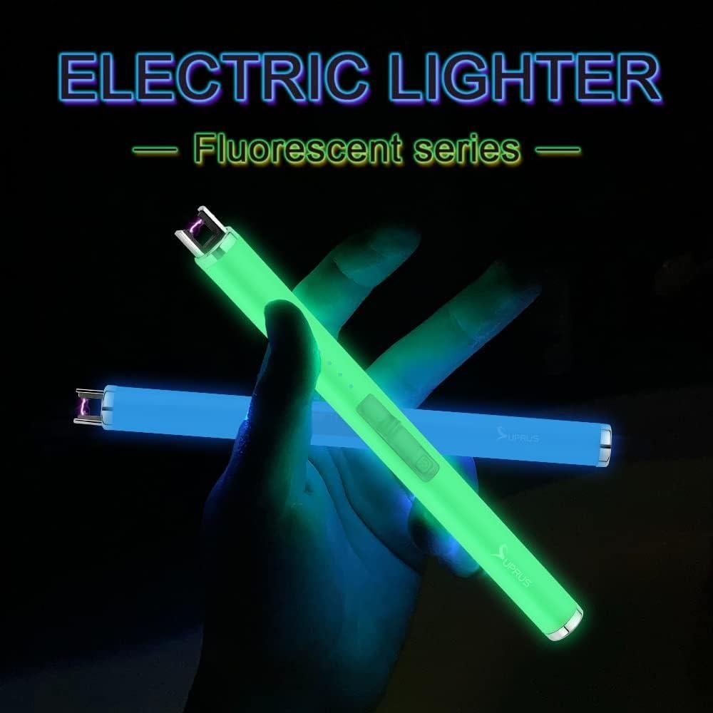 Encendedor USB Recargable SUPRUS Azul a Prueba de Viento