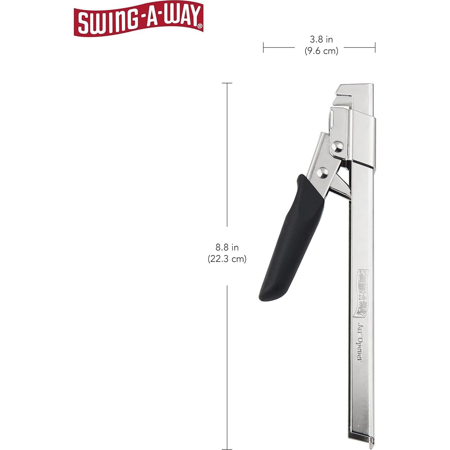 Abrebotellas Swing-A-Way 19 cm Acero Inoxidable Ergonomico Negro