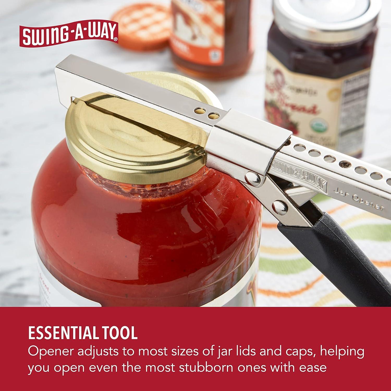 Abrebotellas Swing-A-Way 19 cm Acero Inoxidable Ergonomico Negro