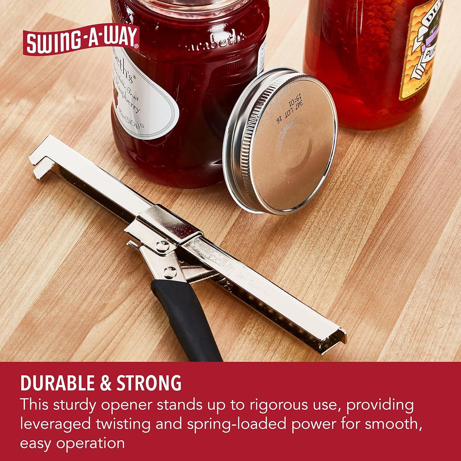 Abrebotellas Swing-A-Way 19 cm Acero Inoxidable Ergonomico Negro