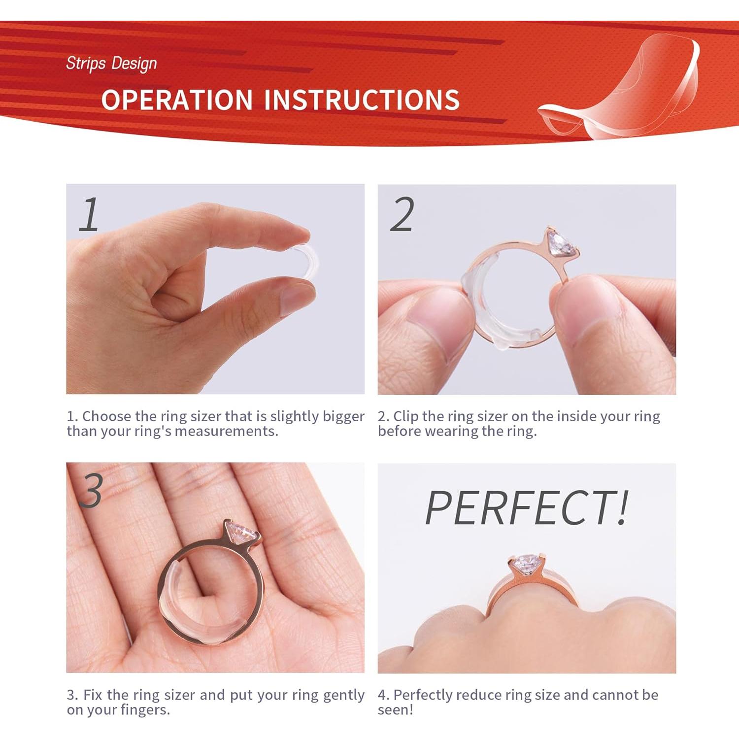 Juego de Ajustadores de Tamaño de Anillo Litumfen 24 Piezas