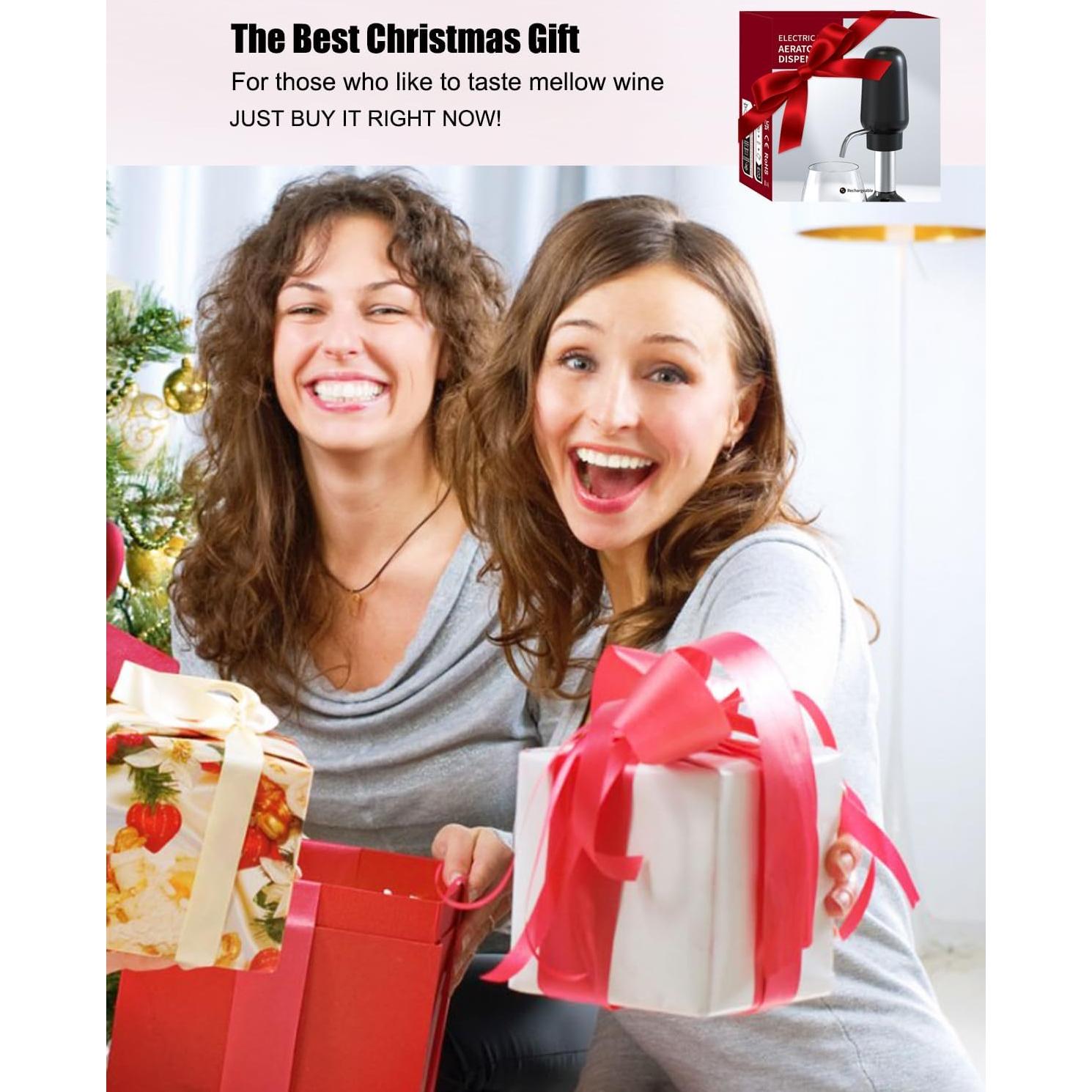 Aerador de Vino Eléctrico DERGUAM con Tapones y Cortador