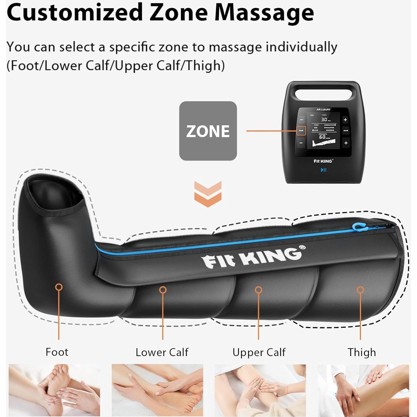 Masajeador de Piernas Inalámbrico FIT KING FT-091A Grande