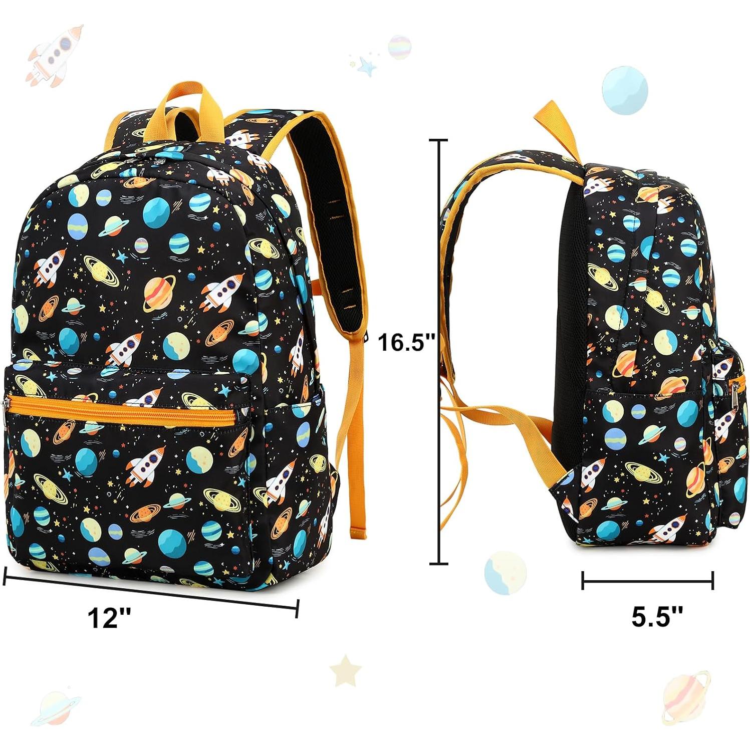 Mochila Escolar CAMTOP Niños Preescolar 39x11x26cm Cohete