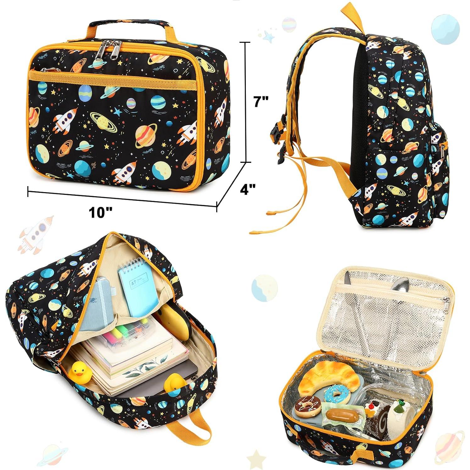 Mochila Escolar CAMTOP Niños Preescolar 39x11x26cm Cohete