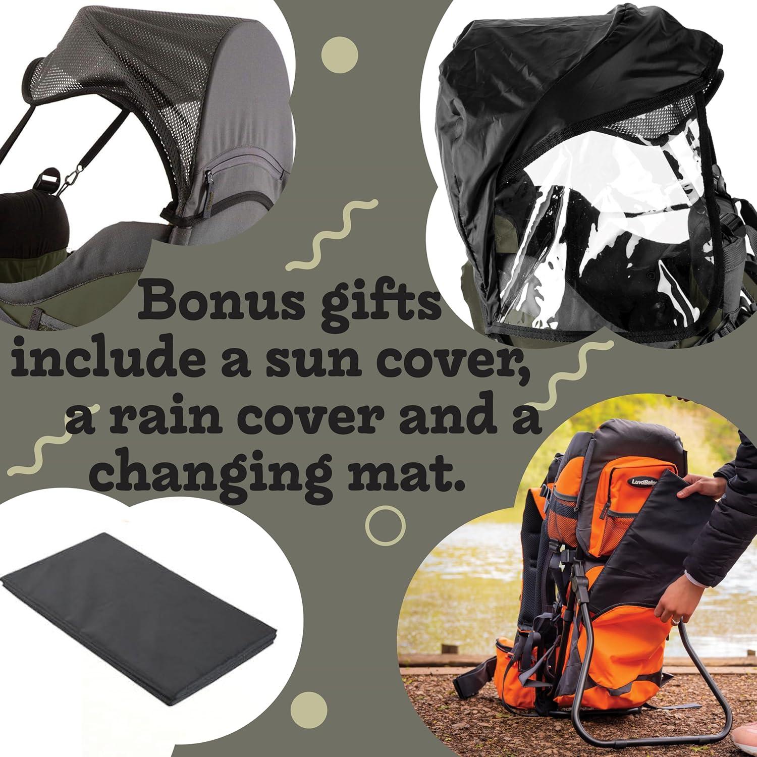 Mochila Portabebés Verde Ejercito - Acolchada y Aislada