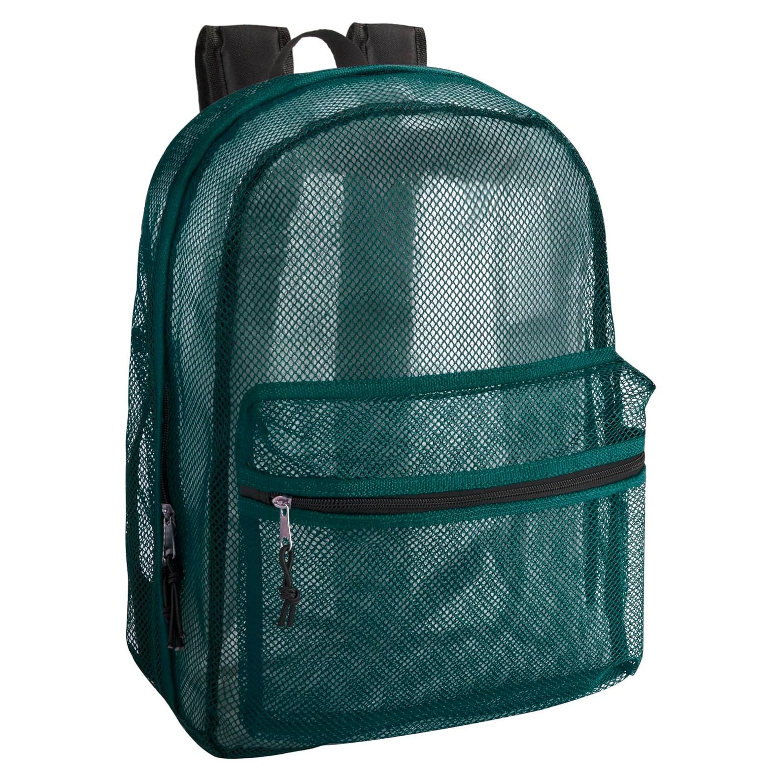 Mochila de Malla Transparente Verde A.D. Sutton 17L