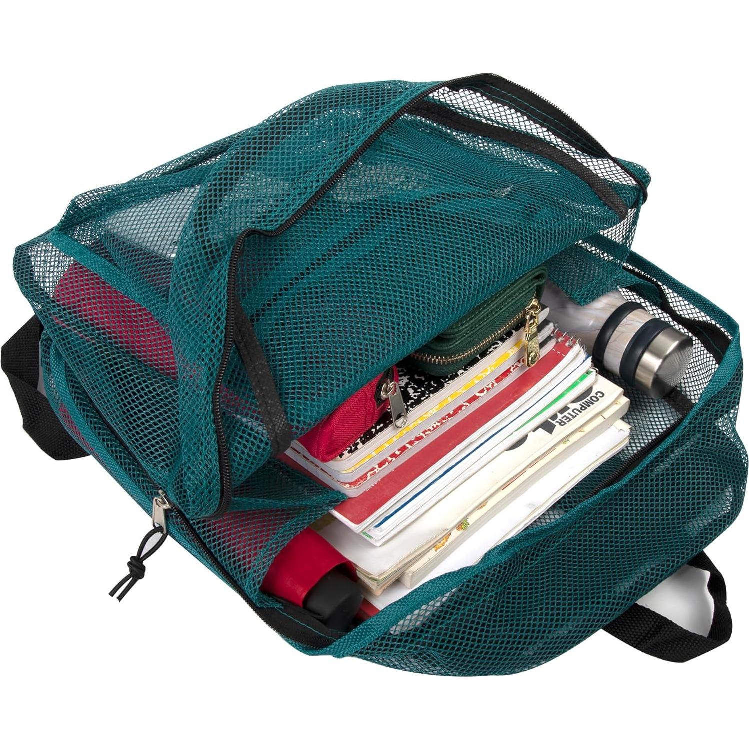 Mochila de Malla Transparente Verde A.D. Sutton 17L