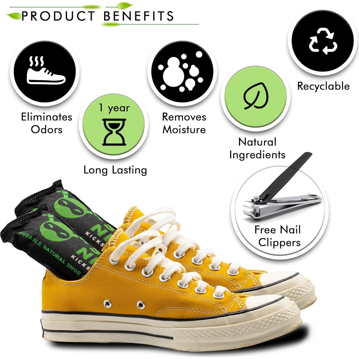 Inserts Desodorantes para Zapatos Ellis Harper - Carbón Activado - Paquete de 2