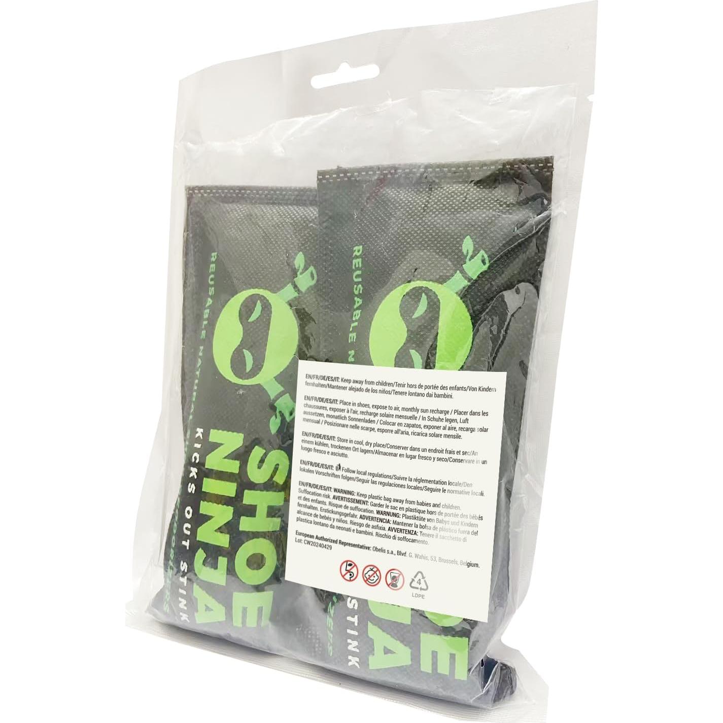 Inserts Desodorantes para Zapatos Ellis Harper - Carbón Activado - Paquete de 2