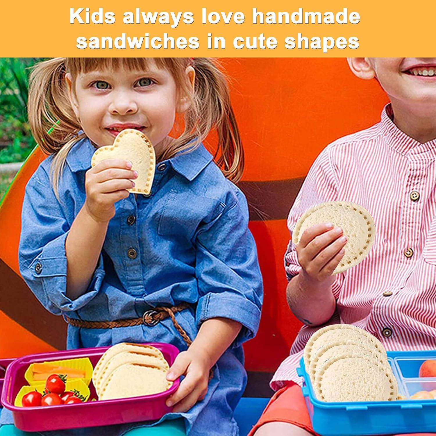 Cortador y Sellador de Sándwich BaokiTook 2PCS Rosa y Rojo