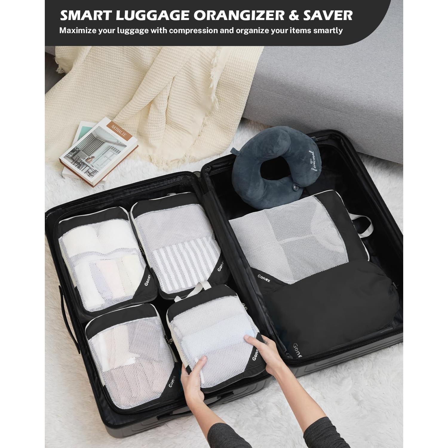 Cubos de Compresión Gonex 6 Piezas para Empacar Ropa