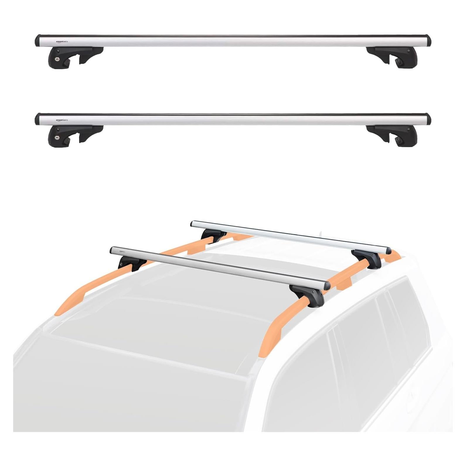 Barra Transversal de Techo Amazon Basics 132 cm Ajustable