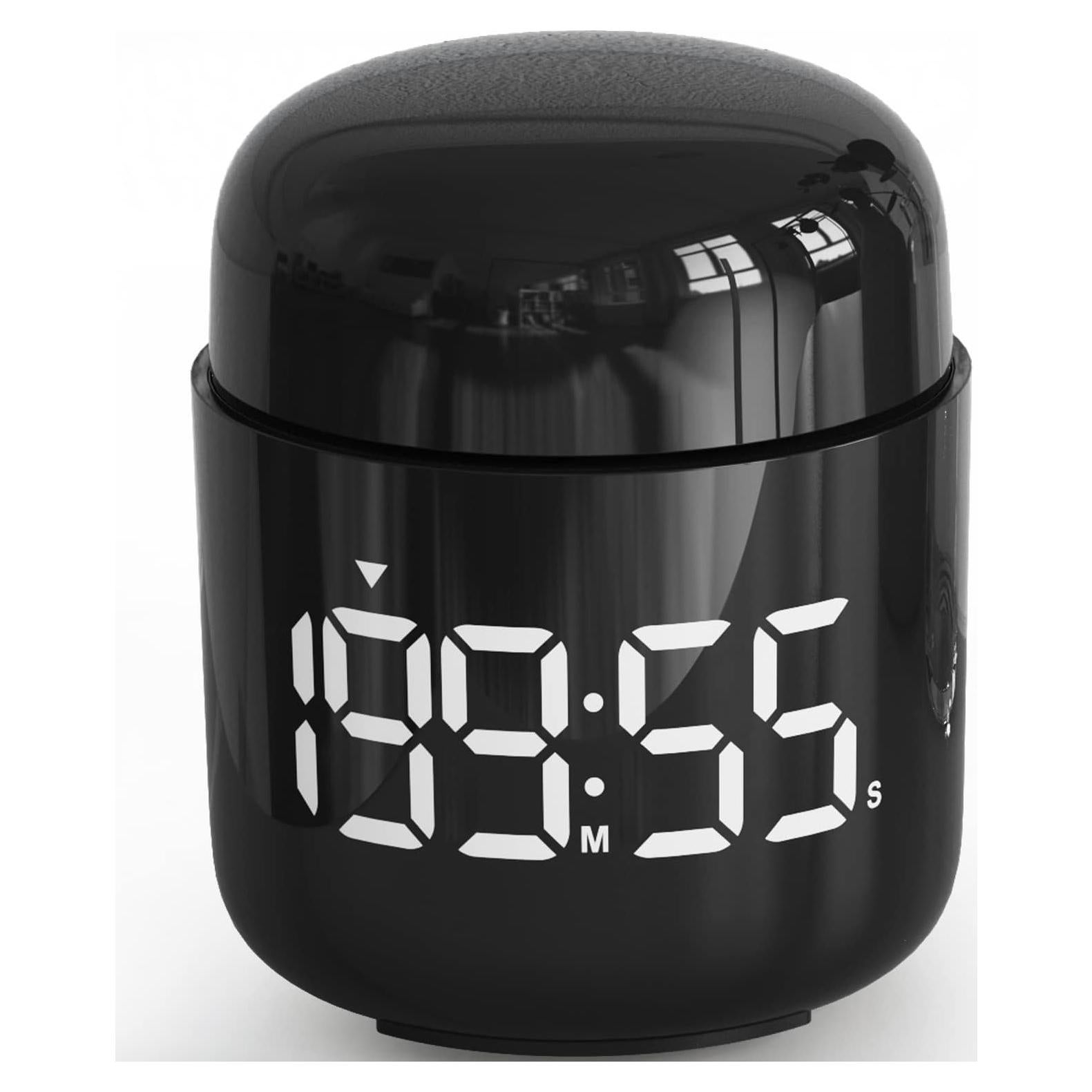 Digital Kitchen Timer,Countdown Countup Timer with Large LED Display Volume Adjustment,Timer for Cooking, Classroom Time for Kids and Teachers. (Black)