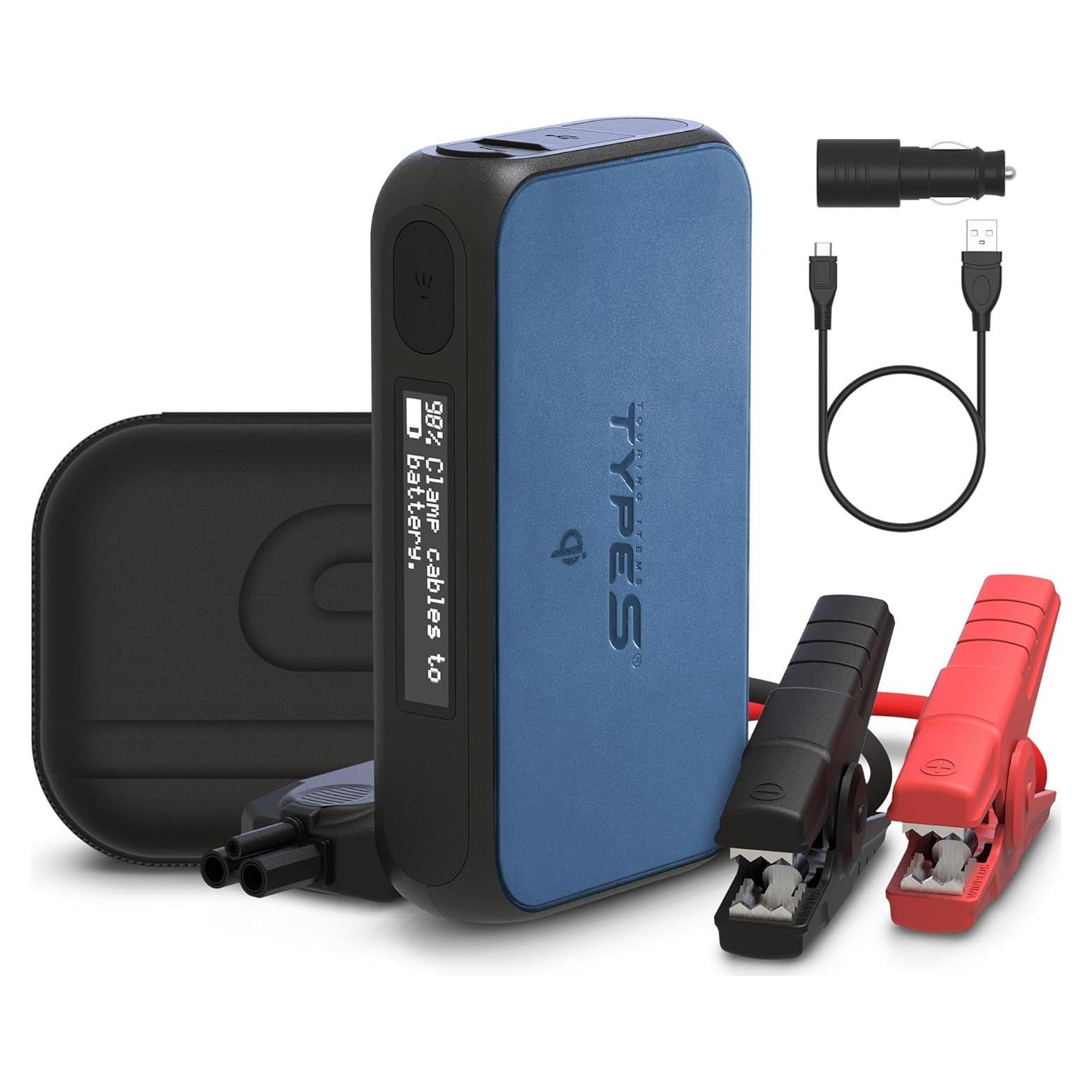 Arrancador de Batería TYPE S 1000A 12V 8000mAh Inalámbrico